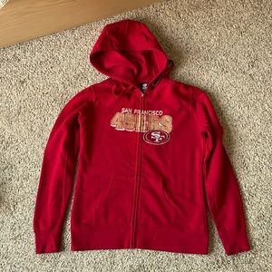 San Francisco 49ers, Niners zip up hoodie Size Small